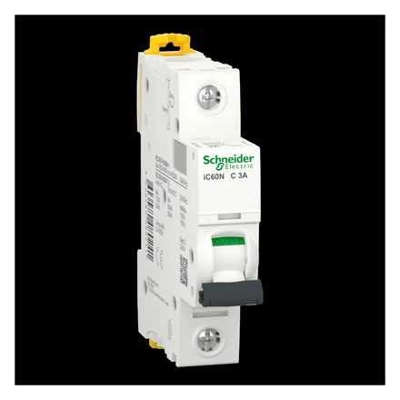 Acti9 iC60N MCB, 1P, 3A, C Curve, 6kA