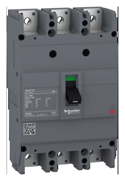 EZC250N MCCB, 3P, 225A, 25kA