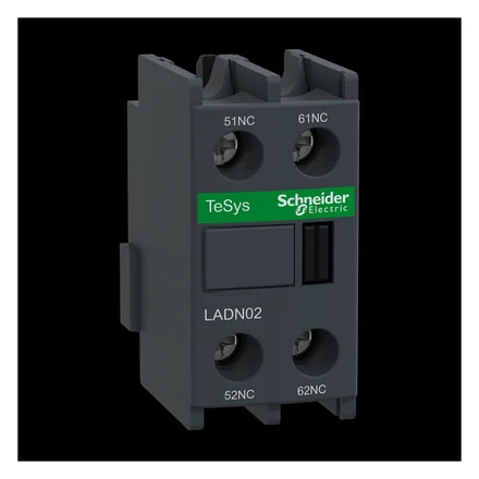 TeSys D auxiliary contact block, 2NC, front mounted