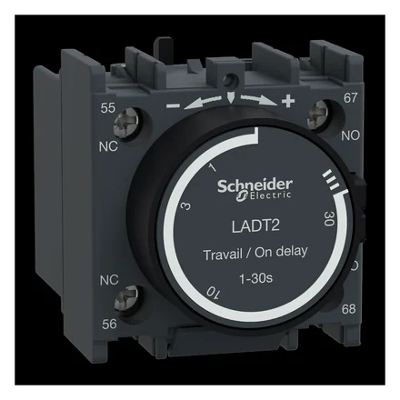 TeSys D time delay auxiliary block, on-delay, 0.1-30 s