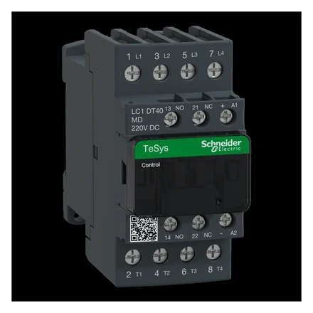 TeSys D contactor, 4P, 40A AC-1, 220V DC coil