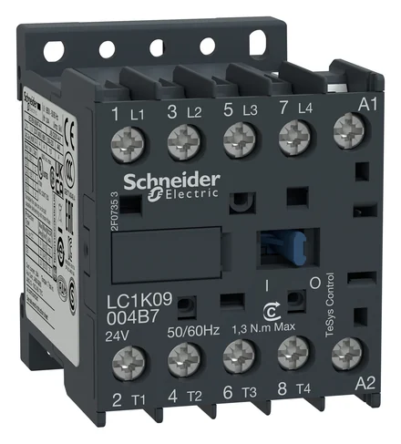 TeSys K contactor, 4P, 20A AC-1, 24V AC coil