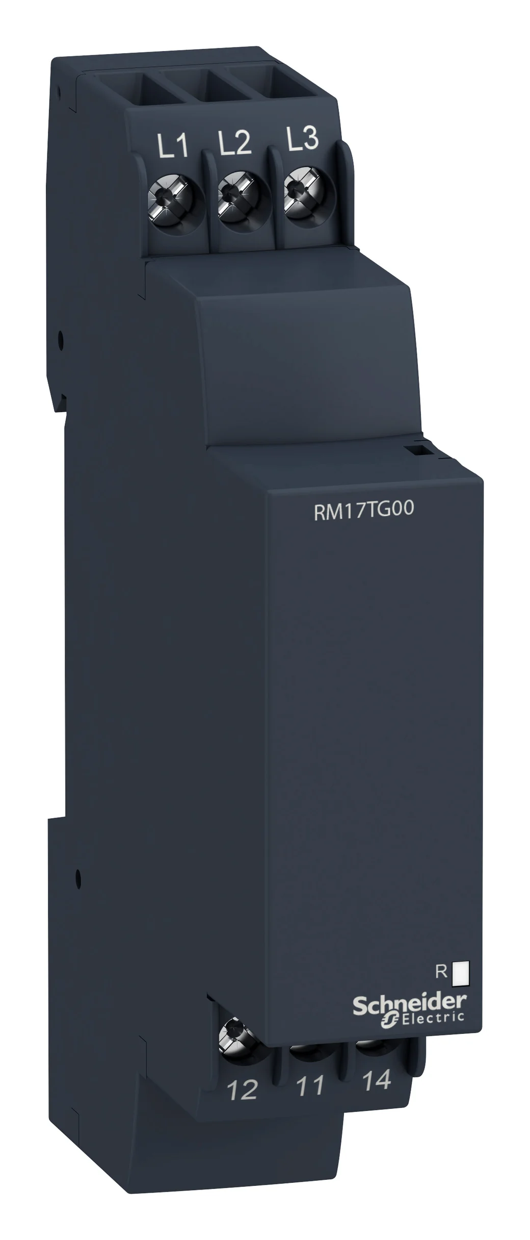 Zelio RM17 three-phase control relay: phase sequence and phase failure, 1C/O, 208-480V AC