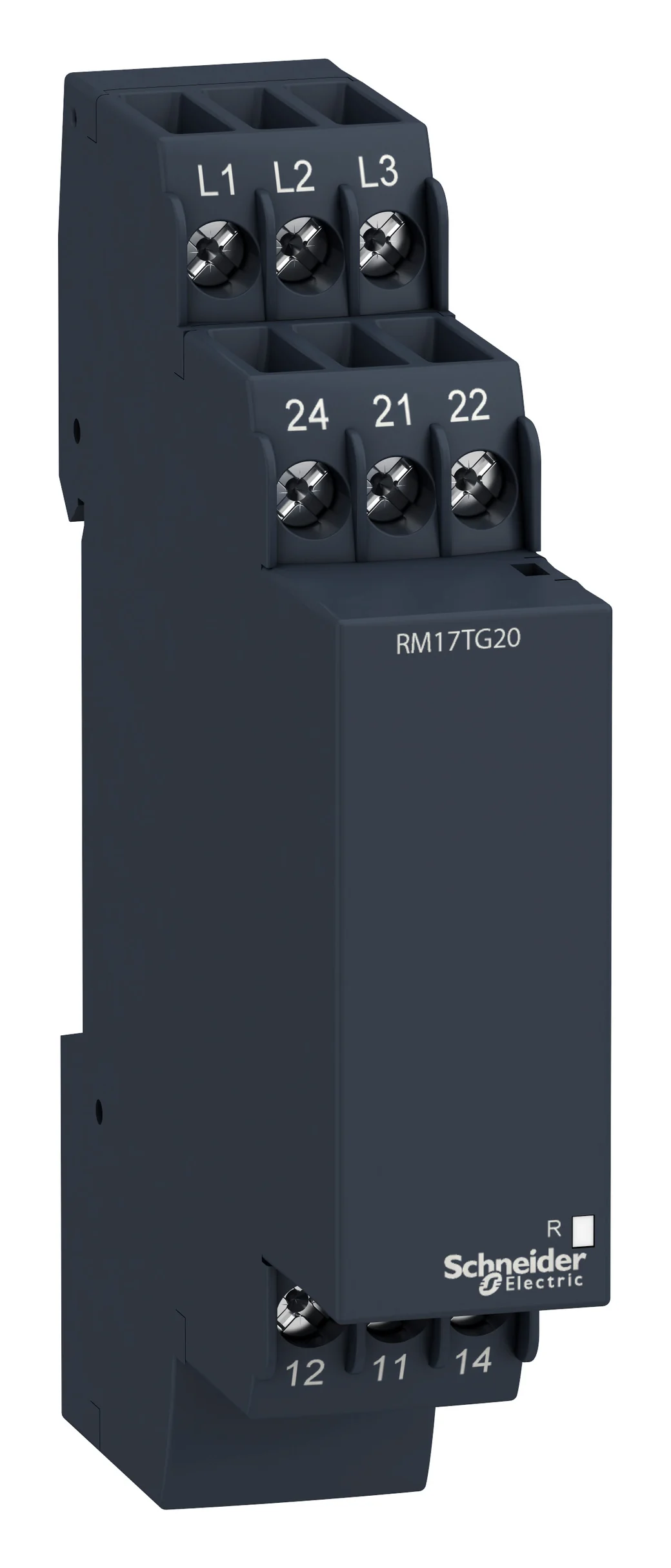 Zelio RM17 three-phase control relay: phase sequence and phase failure, 2C/O, 208-480V AC