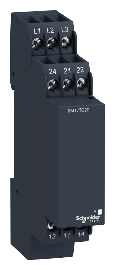 Zelio RM17 three-phase control relay: phase sequence and phase failure, 2C/O, 208-480V AC