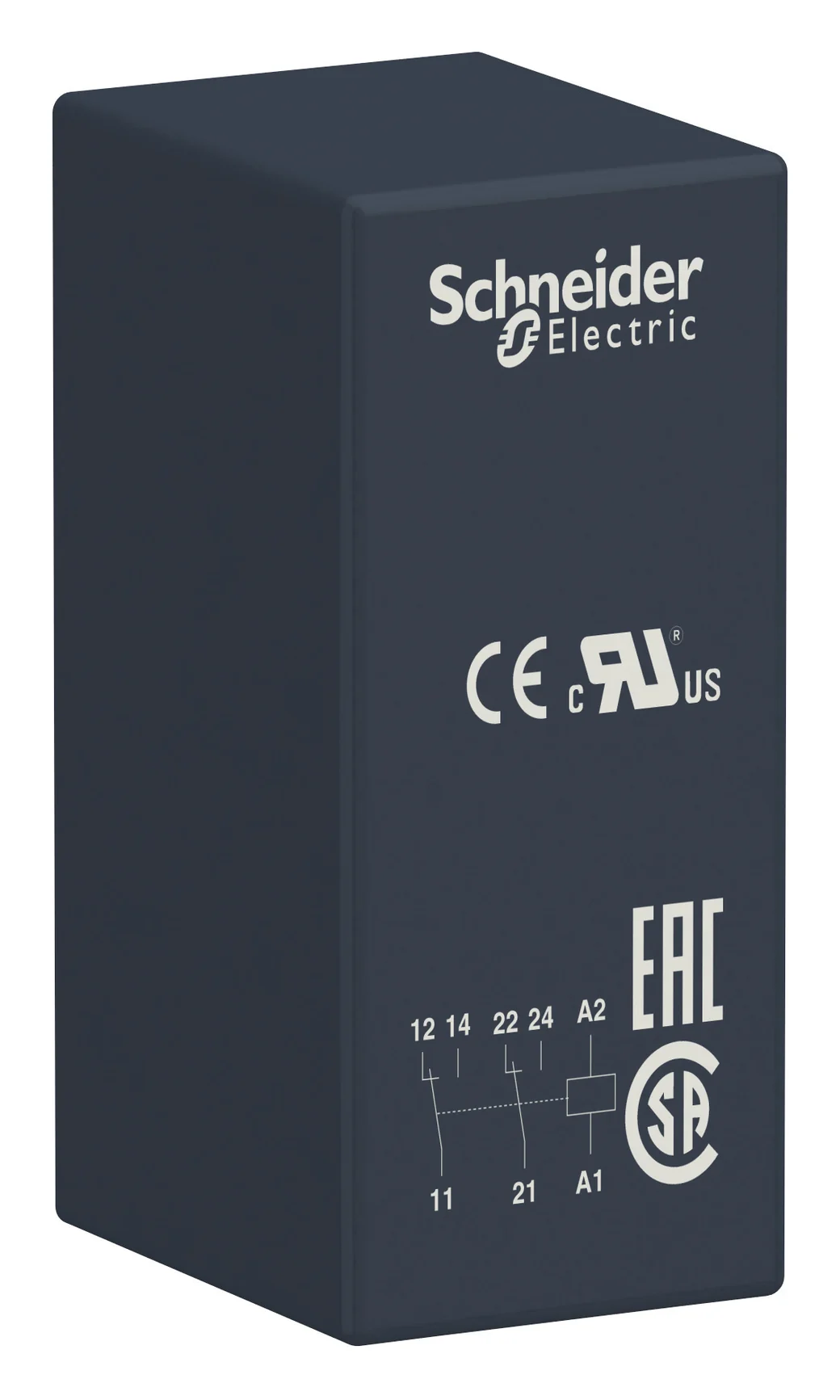 Zelio RSB PCB relay, 2C/O, 8A, 24V DC coil