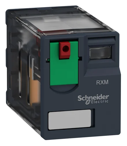 Zelio RXM miniature plug-in relay, 2C/O, 12A, 24V AC coil