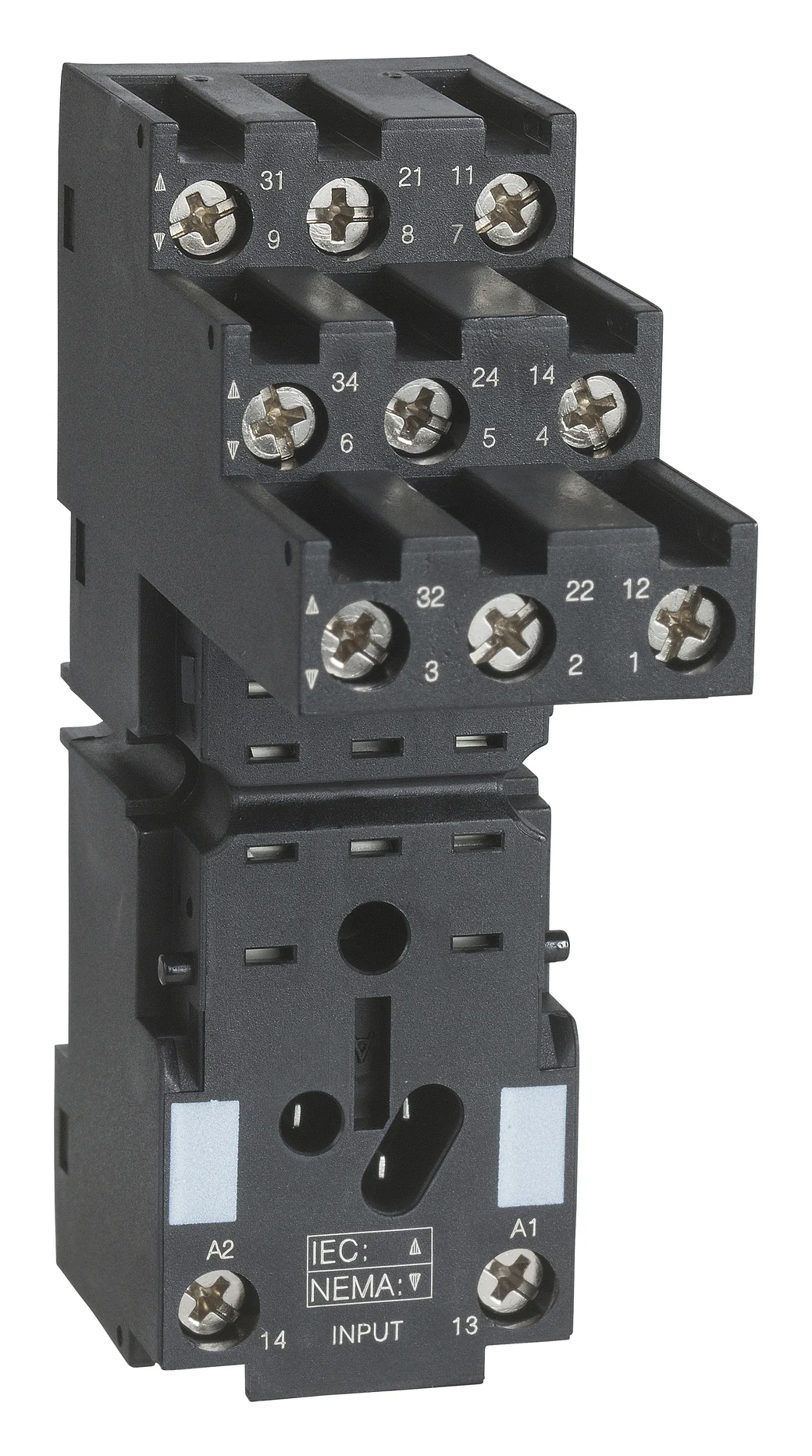 Relay socket for Zelio RXM3 relays
