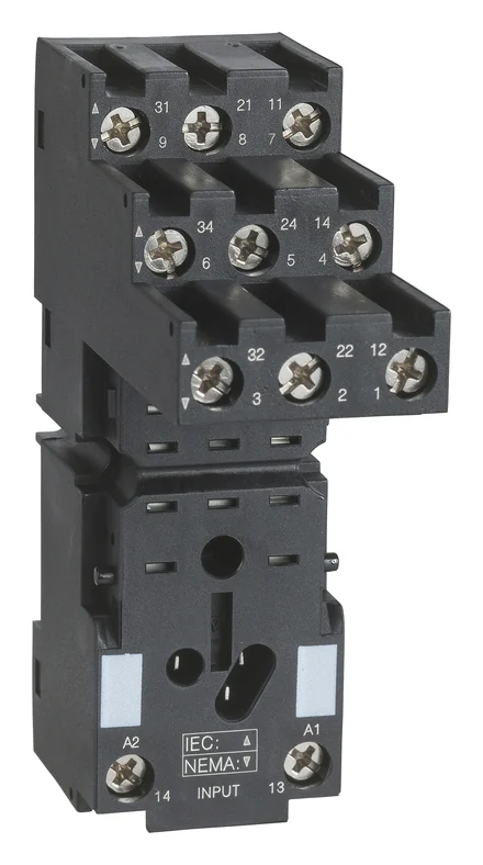 Relay socket for Zelio RXM3 relays