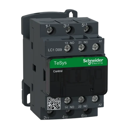 TeSys D Contactor, 9A, AC-3, 4kW, 220V AC Coil, 1NO + 1NC