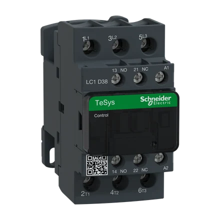 TeSys D Contactor, 38A, AC-3, 18.5kW, 220V AC Coil, 1NO + 1NC