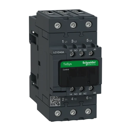 TeSys D Contactor, 40A, AC-3, 18.5kW, 220V AC Coil, 1NO + 1NC