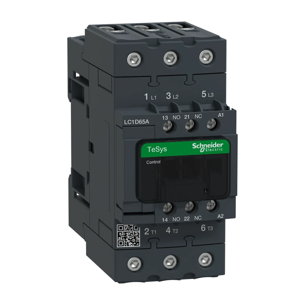 TeSys D Contactor, 65A, AC-3, 30kW, 220V AC Coil, 1NO + 1NC