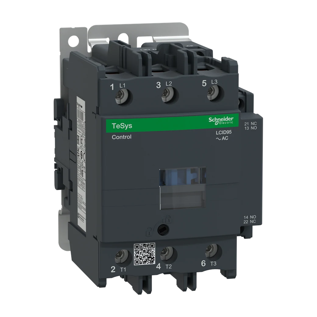 TeSys D Contactor, 95A, AC-3, 45kW, 220V AC Coil, 1NO + 1NC