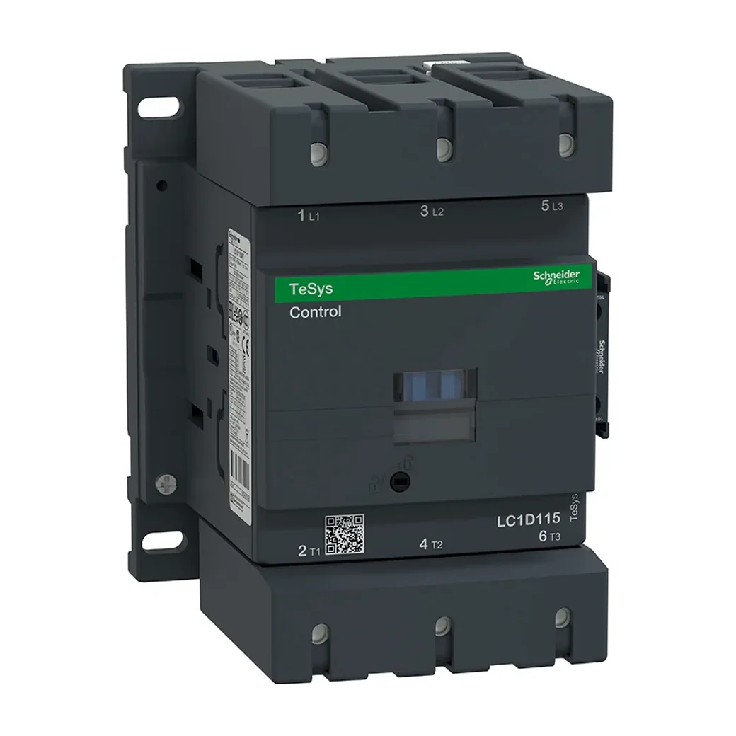 TeSys D Contactor, 115A, AC-3, 55kW, 220V AC Coil, 1NO + 1NC