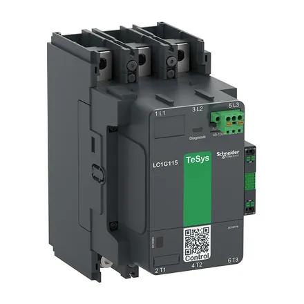 TeSys F Contactor, 185A, AC-3, 90kW, 220V AC Coil, 1NO + 1NC
