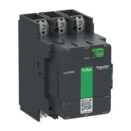 TeSys F Contactor, 265A, AC-3, 132kW, 220V AC Coil, 1NO + 1NC