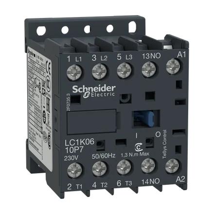 TeSys K Contactor, 9A AC-3, 4kW, 24V AC Coil, 1NO