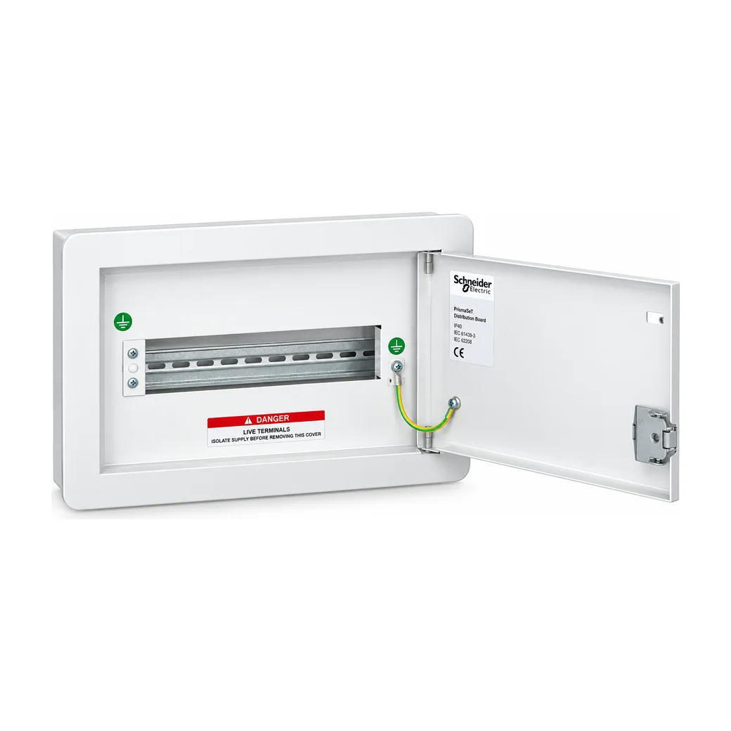 Distribution board, DBSeT, 10 module, 100 A, 2+10 ways, flush mount