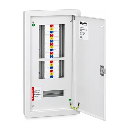 VTPN Distribution board, DBSeT, 12 module, 125A Modular incomer, IP41, Flush