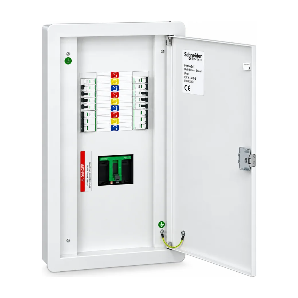 VTPN Distribution board, DBSeT, 36 module, 250A NSX incomer, IP41, Flush