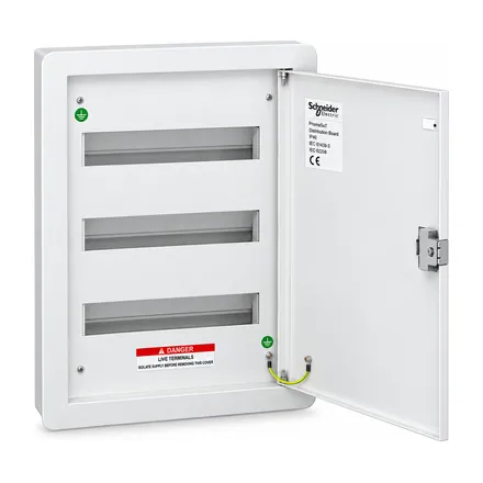 Distribution board, DBSeT, 100A, 3 row, flush mount