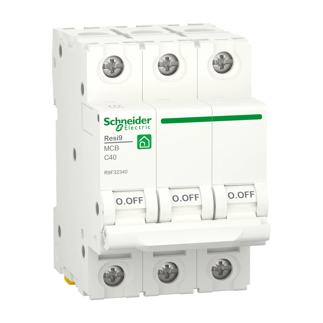 Resi9 MCB, 3P, 40A, C Curve, 4.5kA