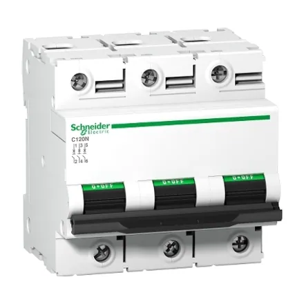 Acti9 C120N MCB, 3P, 100A, 10kA