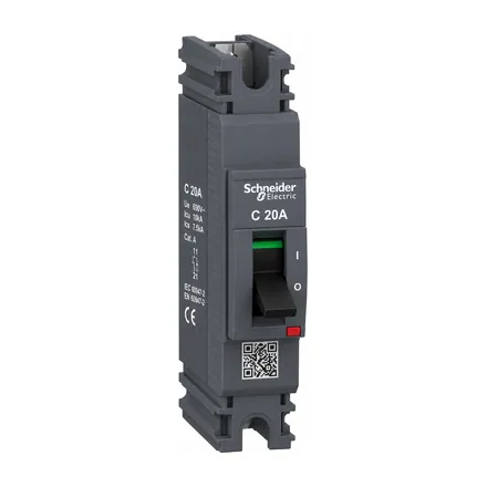 EZC100N MCCB, 1P, 20A, 18kA