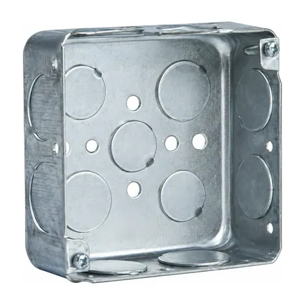 Tabalsa Steel 4" × 4" Junction Box for EMT Conduit
